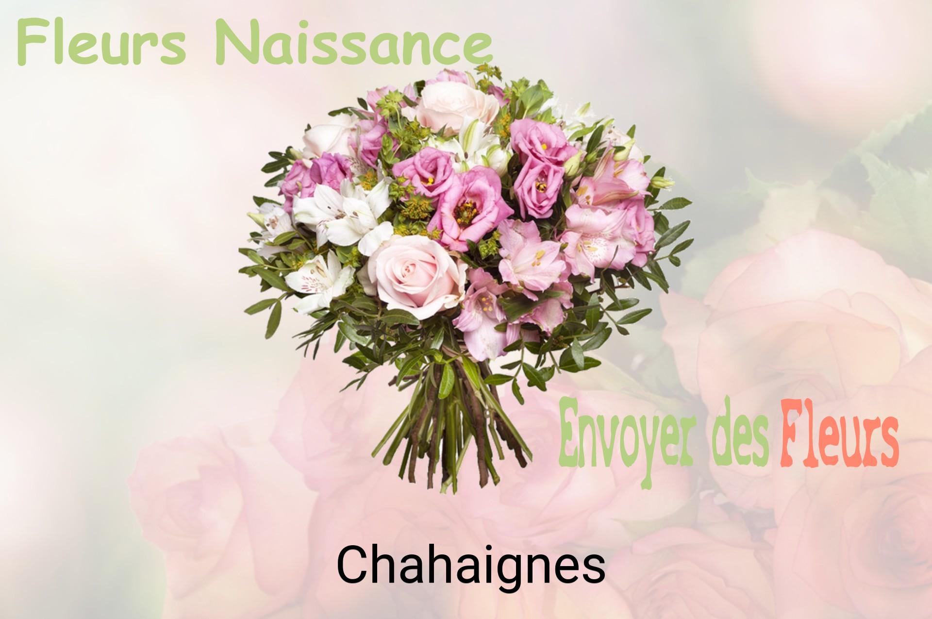 Bouquet de fleurs de naissance livré à Chahaignes